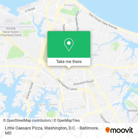 Little Caesars Pizza map