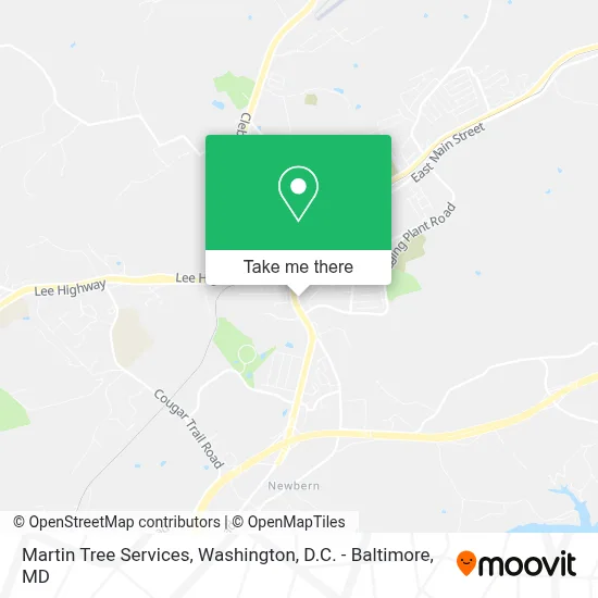 Martin Tree Services map
