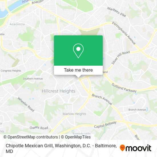 Chipotle Mexican Grill map