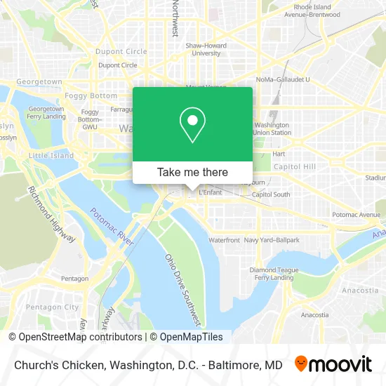 Church's Chicken map