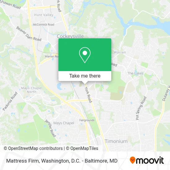 Mattress Firm map