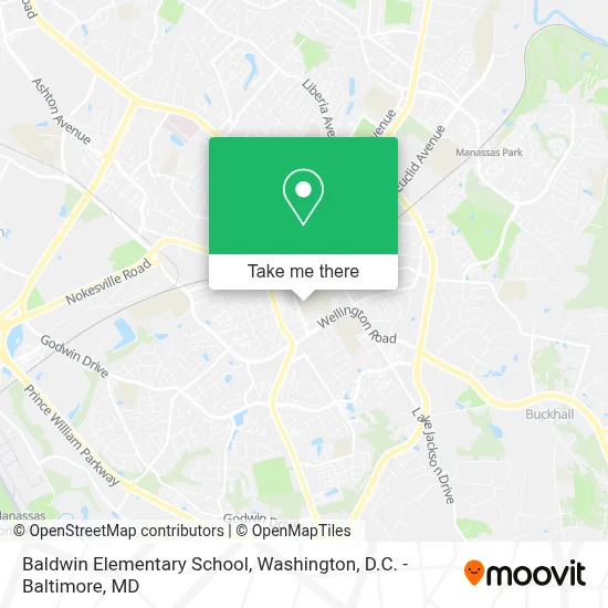 Baldwin Elementary School map