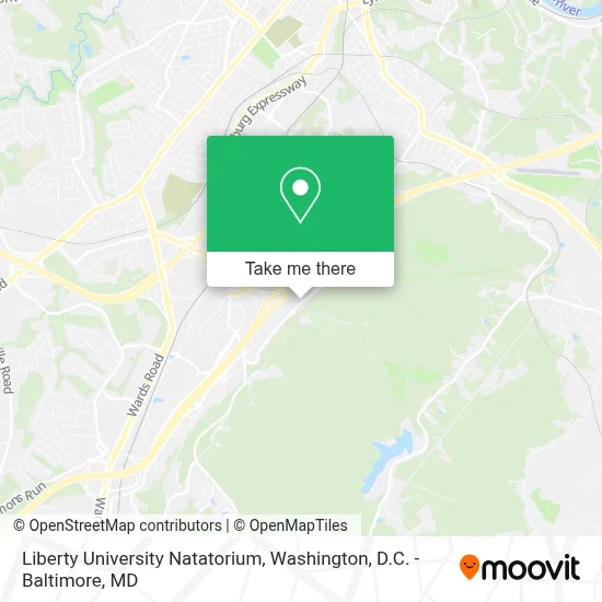 Liberty University Natatorium map