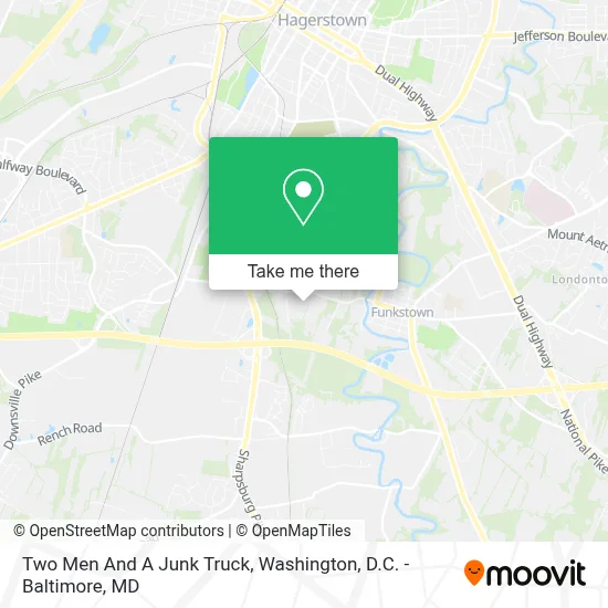 Two Men And A Junk Truck map