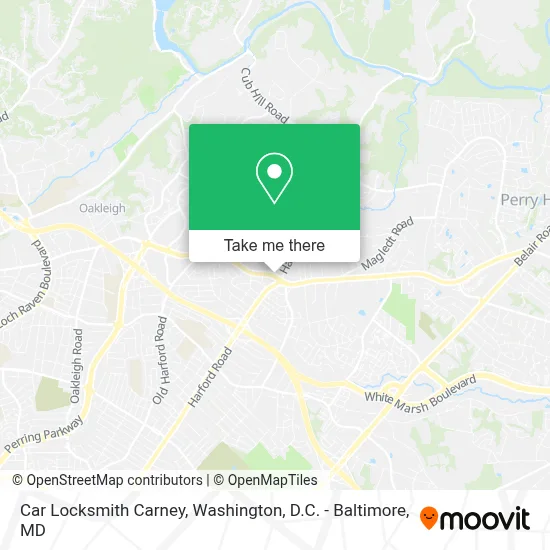 Car Locksmith Carney map