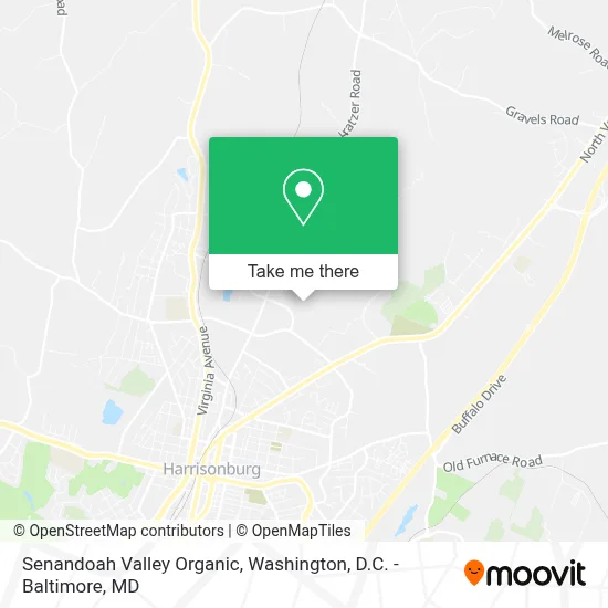 Senandoah Valley Organic map