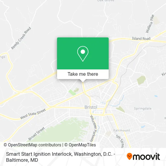 Smart Start Ignition Interlock map