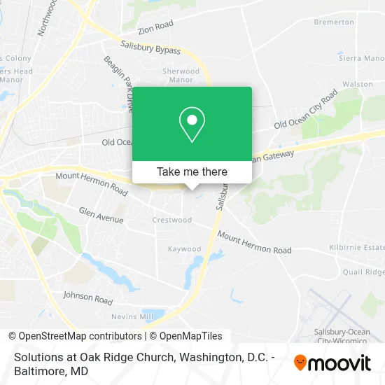 Solutions at Oak Ridge Church map