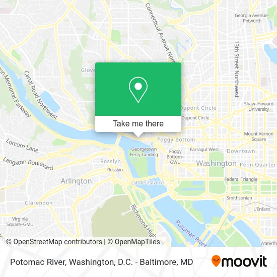 Potomac River map