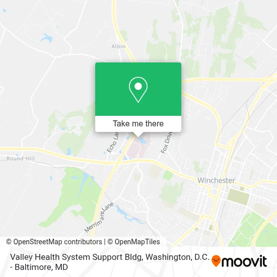 Valley Health System Support Bldg map