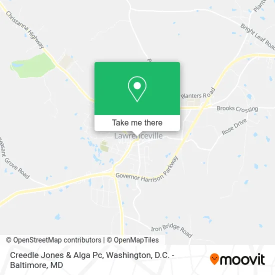 Creedle Jones & Alga Pc map