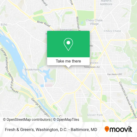 Fresh & Green's map