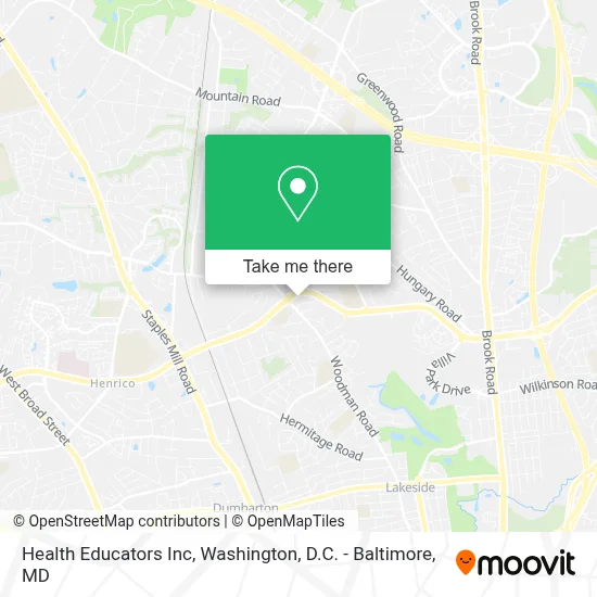 Health Educators Inc map