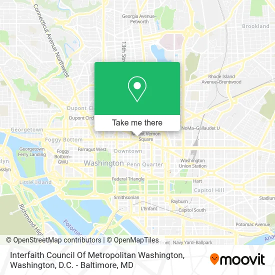 Interfaith Council Of Metropolitan Washington map