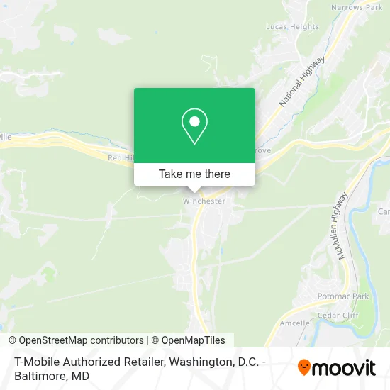 T-Mobile Authorized Retailer map