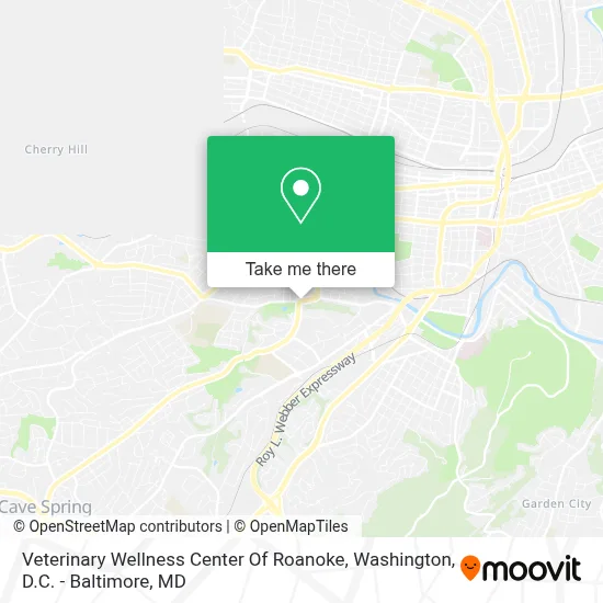 Veterinary Wellness Center Of Roanoke map