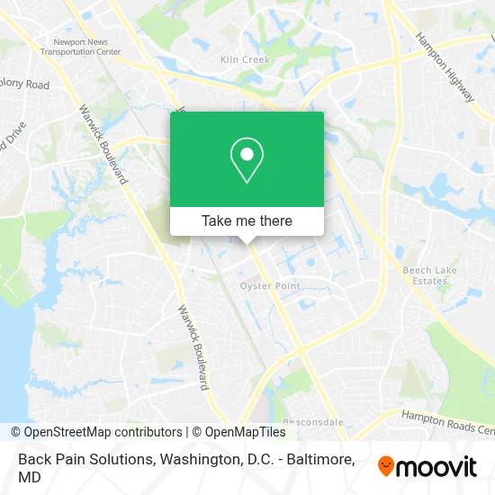 Back Pain Solutions map