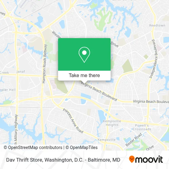 Dav Thrift Store map