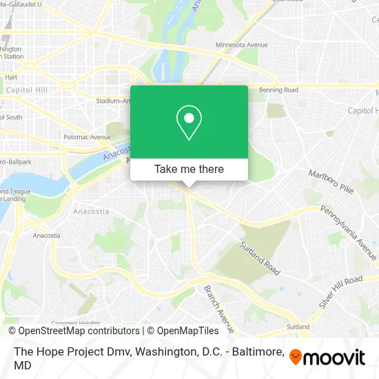 The Hope Project Dmv map