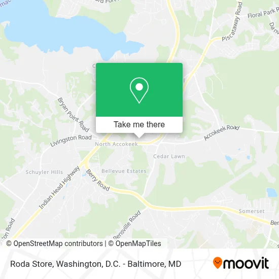 Roda Store map