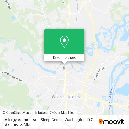 Allergy Asthma And Sleep Center map