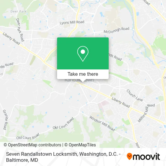 Seven Randallstown Locksmith map