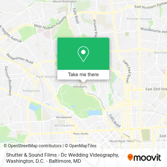 Shutter & Sound Films - Dc Wedding Videography map