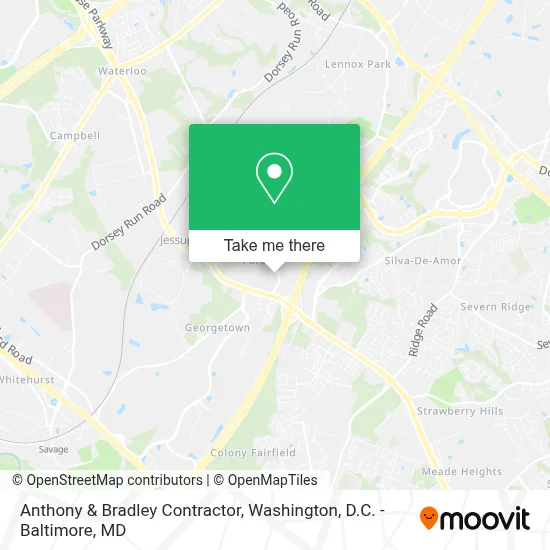 Anthony & Bradley Contractor map