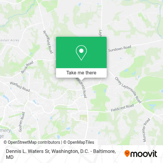 Dennis L. Waters Sr map