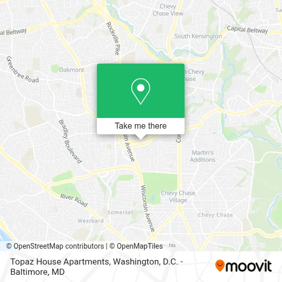 Topaz House Apartments map