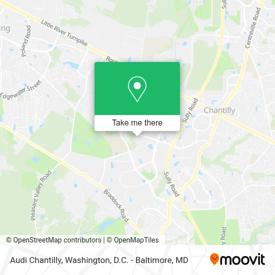 Audi Chantilly map