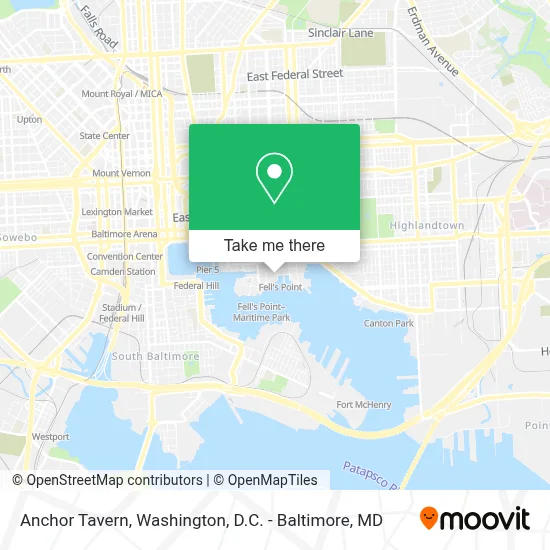 Anchor Tavern map