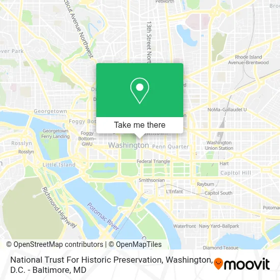 National Trust For Historic Preservation map