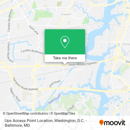 Ups Access Point Location map