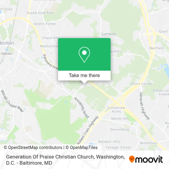 Generation Of Praise Christian Church map