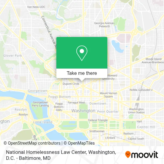 National Homelessness Law Center map