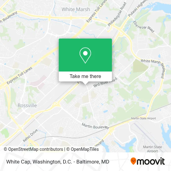 White Cap map