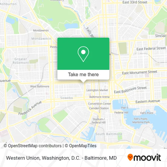 Western Union map