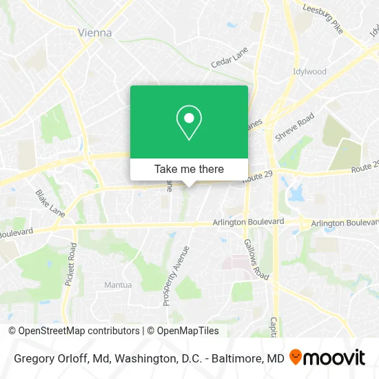 Gregory Orloff, Md map