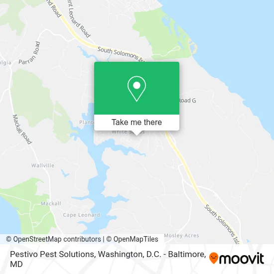 Pestivo Pest Solutions map