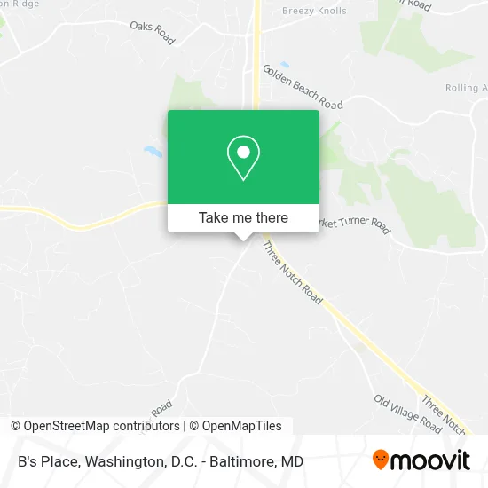 B's Place map