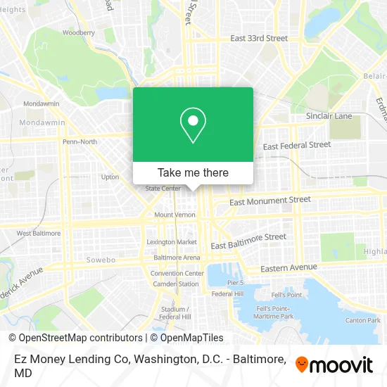 Ez Money Lending Co map