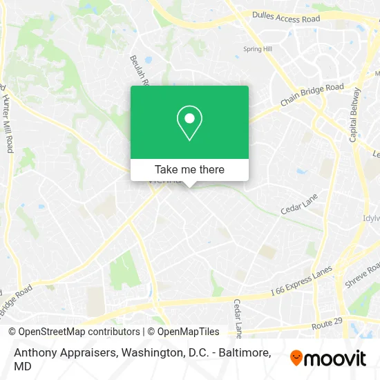Anthony Appraisers map