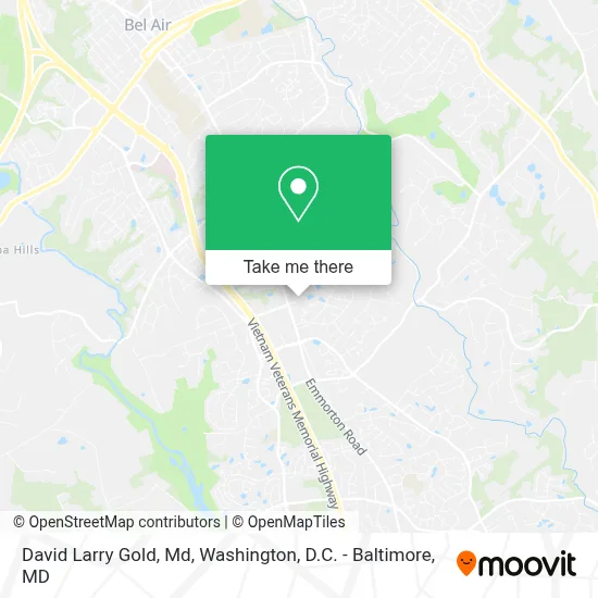 David Larry Gold, Md map