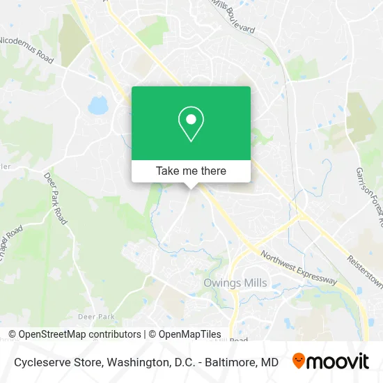 Cycleserve Store map