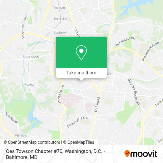 Oes Towson Chapter #70 map