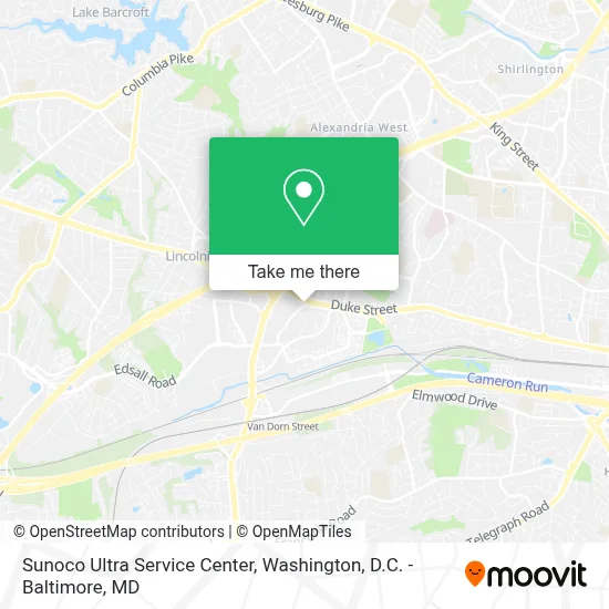 Sunoco Ultra Service Center map
