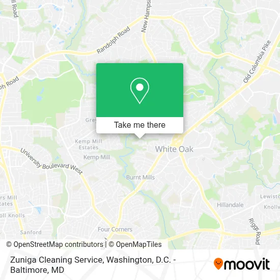 Zuniga Cleaning Service map