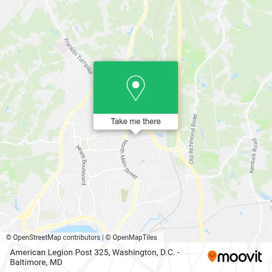 American Legion Post 325 map