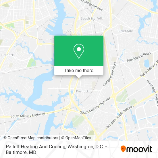 Pallett Heating And Cooling map